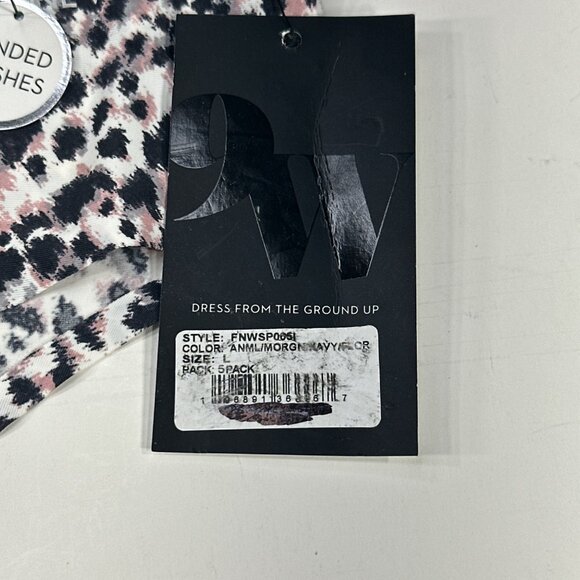 Nine West Women's Size Large Panty Brief Hi Cut Leopard Print New With Tags - Picture 4 of 9